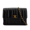 VINTAGE CHANEL MADEMOISELLE CHAIN SHOULDER BAG BLACK LAMB SKIN GOLD HARDWARE 90327062
