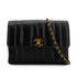 VINTAGE CHANEL MADEMOISELLE CHAIN SHOULDER BAG BLACK LAMB SKIN GOLD HARDWARE 90327062