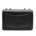 VINTAGE CHANEL MADEMOISELLE CHAIN SHOULDER BAG BLACK LAMB SKIN GOLD HARDWARE 90335601