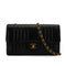 VINTAGE CHANEL MADEMOISELLE CHAIN SHOULDER BAG BLACK LAMB SKIN GOLD HARDWARE 90337660