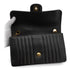 VINTAGE CHANEL MADEMOISELLE CHAIN SHOULDER BAG BLACK LAMB SKIN GOLD HARDWARE 90337660
