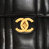 VINTAGE CHANEL MADEMOISELLE CHAIN SHOULDER BAG BLACK LAMB SKIN GOLD HARDWARE 90341916