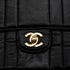 VINTAGE CHANEL MADEMOISELLE CHAIN SHOULDER BAG BLACK LAMB SKIN GOLD HARDWARE 90346141