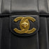 VINTAGE CHANEL MADEMOISELLE CHAIN SHOULDER BAG BLACK LAMB SKIN GOLD HARDWARE 90317867