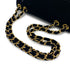 VINTAGE CHANEL MADEMOISELLE CHAIN SHOULDER BAG BLACK VELOR GOLD HARDWARE 90325613