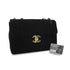 VINTAGE CHANEL MADEMOISELLE CHAIN SHOULDER BAG BLACK VELOR GOLD HARDWARE 90325613