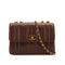 VINTAGE CHANEL MADEMOISELLE CHAIN SHOULDER BAG BROWN CAVIAR SKIN GOLD HARDWARE 90319988
