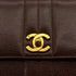 VINTAGE CHANEL MADEMOISELLE CHAIN SHOULDER BAG BROWN CAVIAR SKIN GOLD HARDWARE 90319988