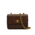 VINTAGE CHANEL MADEMOISELLE CHAIN SHOULDER BAG BROWN CAVIAR SKIN GOLD HARDWARE 90346662