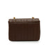 VINTAGE CHANEL MADEMOISELLE CHAIN SHOULDER BAG BROWN CAVIAR SKIN GOLD HARDWARE 90346662