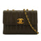 VINTAGE CHANEL MADEMOISELLE CHAIN SHOULDER BAG KHAKI CAVIAR SKIN GOLD HARDWARE 90340384
