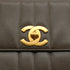 VINTAGE CHANEL MADEMOISELLE CHAIN SHOULDER BAG KHAKI CAVIAR SKIN GOLD HARDWARE 90340384