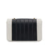 VINTAGE CHANEL MADEMOISELLE CHAIN SHOULDER BAG NAVY WHITE LAMB SKIN GOLD HARDWARE 90322940