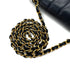 VINTAGE CHANEL MADEMOISELLE CHAIN SHOULDER BAG NAVY WHITE LAMB SKIN GOLD HARDWARE 90322940
