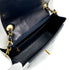 VINTAGE CHANEL MADEMOISELLE CHAIN SHOULDER BAG NAVY WHITE LAMB SKIN GOLD HARDWARE 90322940