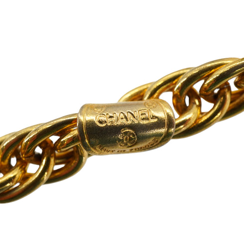 VINTAGE CHANEL MADEMOISELLE LOGO NECKLACE GOLD ACCESSORY 90334245