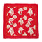 VINTAGE CHANEL MADEMOISELLE MATELASSE PATTERN SCARF RED SILK 90322143
