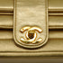 VINTAGE CHANEL MADEMOISELLE MINI CHAIN SHOULDER BAG GOLD LAMB SKIN GOLD HARDWARE 90342588