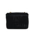 VINTAGE CHANEL MADEMOISELLE MINI SQUARE 17 CHAIN SHOULDER BAG BLACK VELOR GOLD HARDWARE 90334162