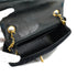 VINTAGE CHANEL MADEMOISELLE MINI SQUARE 17 CHAIN SHOULDER BAG BLACK VELOR GOLD HARDWARE 90334162