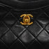 VINTAGE CHANEL MATELASSE 2WAY CHAIN HAND SHOULDER BAG BLACK LAMB SKIN GOLD HARDWARE 90344361