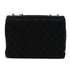 VINTAGE CHANEL MATELASSE 34 CHAIN SHOULDER BAG BLACK VELOR GOLD HARDWARE 90327397