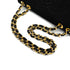 VINTAGE CHANEL MATELASSE 34 CHAIN SHOULDER BAG BLACK VELOR GOLD HARDWARE 90327397