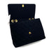 VINTAGE CHANEL MATELASSE 34 CHAIN SHOULDER BAG BLACK VELOR GOLD HARDWARE 90327397