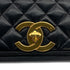VINTAGE CHANEL MATELASSE BIG COCO CHAIN SHOULDER BAG BLACK LAMB SKIN GOLD HARDWARE 90310320
