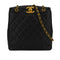 VINTAGE CHANEL MATELASSE BIG COCO CHAIN SHOULDER BAG BLACK CAVIAR SKIN GOLD HARDWARE 90339654