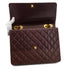 VINTAGE CHANEL MATELASSE BIG COCO CHAIN SHOULDER BAG BROWN LAMB SKIN GOLD HARDWARE 90327096