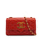 VINTAGE CHANEL MATELASSE BIG COCO CHAIN SHOULDER BAG RED LAMB SKIN GOLD HARDWARE 90319986