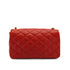 VINTAGE CHANEL MATELASSE BIG COCO CHAIN SHOULDER BAG RED LAMB SKIN GOLD HARDWARE 90319986