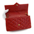 VINTAGE CHANEL MATELASSE BIG COCO CHAIN SHOULDER BAG RED LAMB SKIN GOLD HARDWARE 90319986