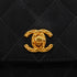 VINTAGE CHANEL MATELASSE BIJOU CHAIN SHOULDER BAG BLACK SATIN GOLD HARDWARE 90343970