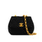 VINTAGE CHANEL MATELASSE BIJOU CHAIN SHOULDER BAG BLACK SATIN GOLD HARDWARE 90343970
