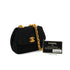 VINTAGE CHANEL MATELASSE BIJOU CHAIN SHOULDER BAG BLACK SATIN GOLD HARDWARE 90343970
