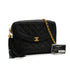 VINTAGE CHANEL MATELASSE BIJOU CHAIN SHOULDER BAG FRINGE BLACK LAMB SKIN GOLD HARDWARE 90340128
