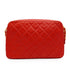 VINTAGE CHANEL MATELASSE CAMERA BAG RED LAMB SKIN GOLD HARDWARE 90338884