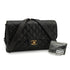VINTAGE CHANEL MATELASSE 25 CHAIN BACKPACK BAG BLACK LAMB SKIN GOLD HARDWARE 90335586