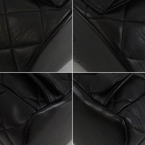 VINTAGE CHANEL MATELASSE CHAIN BACKPACK BLACK LAMB SKIN GOLD HARDWARE 90341720
