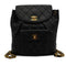 VINTAGE CHANEL MATELASSE CHAIN BACKPACK BLACK LAMB SKIN GOLD HARDWARE 90350340