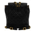VINTAGE CHANEL MATELASSE CHAIN BACKPACK BLACK LAMB SKIN GOLD HARDWARE 90350340