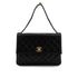 VINTAGE CHANEL MATELASSE CHAIN HAND BAG BLACK LAMB SKIN GOLD HARDWARE 90327067