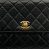 VINTAGE CHANEL MATELASSE CHAIN HAND BAG BLACK LAMB SKIN GOLD HARDWARE 90327067