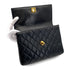 VINTAGE CHANEL MATELASSE CHAIN HAND BAG BLACK LAMB SKIN GOLD HARDWARE 90327067