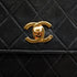 VINTAGE CHANEL MATELASSE CHAIN HAND SHOULDER BAG BLACK LAMB SKIN GOLD HARDWARE 90335295