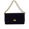 VINTAGE CHANEL MATELASSE CHAIN HAND BAG BLACK VELVET GOLD HARDWARE 90346148