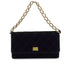 VINTAGE CHANEL MATELASSE CHAIN HAND BAG BLACK VELVET GOLD HARDWARE 90346148