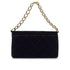 VINTAGE CHANEL MATELASSE CHAIN HAND BAG BLACK VELVET GOLD HARDWARE 90346148